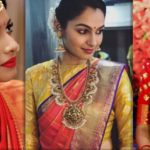 Portrait Of Three Indian Bride Models In Traditional, Ethnic Wedding Makeup.