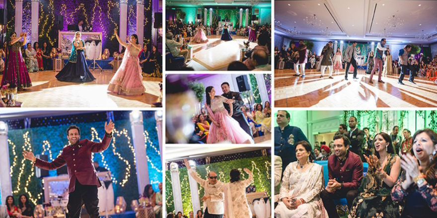 Multiple Images Of Wedding Celebrations Organised In A Single Image.